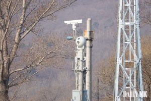 Camera surveillance equipment on the Sino-North Korea border