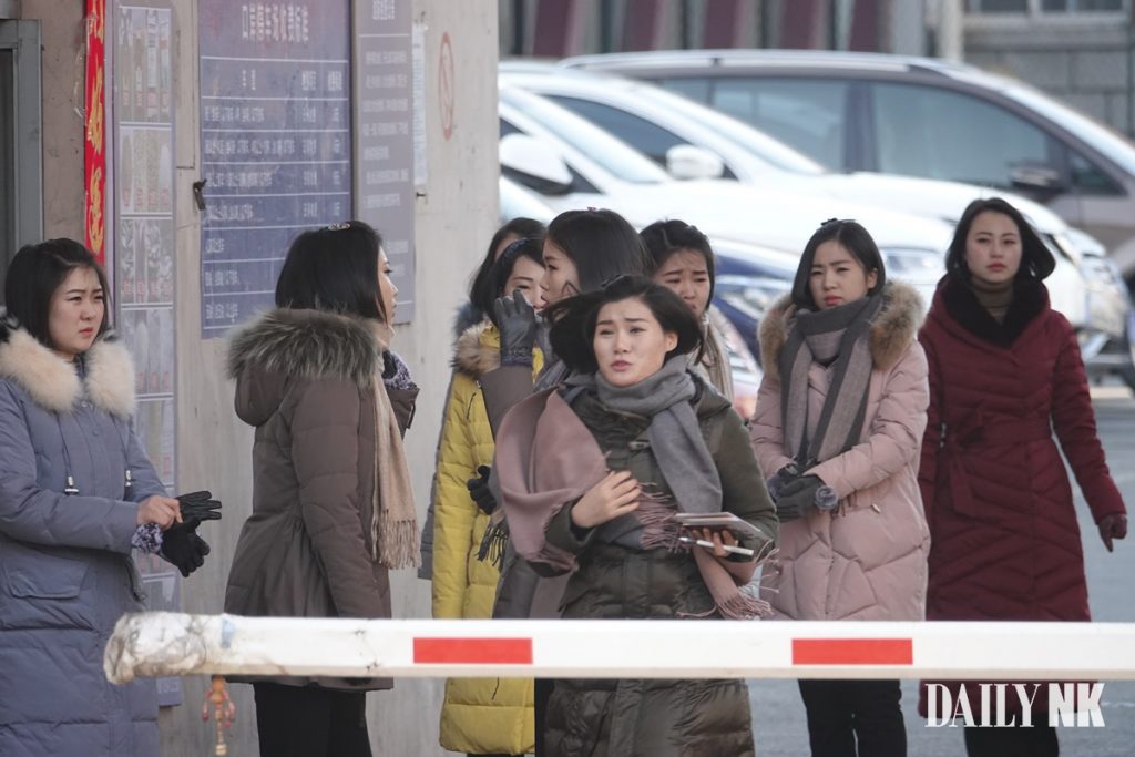 North Korean women in Dandong