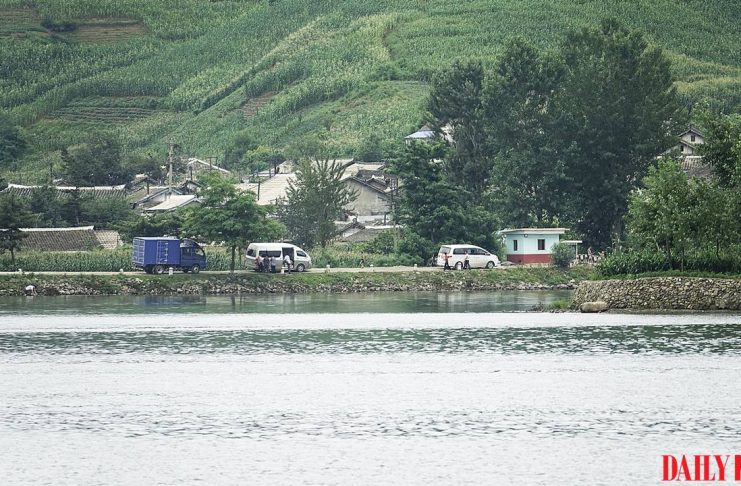 North Korea vehicle smuggling stalls after fee hike Cars lined up in North Korea's North Pyongan province.