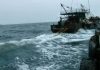 Chongjin fishermen struggle to secure fuel before squid season North Korean fishing vessel