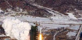 A fire broke out recently near N. Korea’s missile base in Dongchang Village dongchang