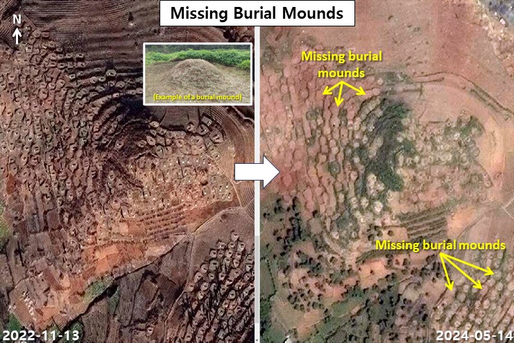 Kaechon Satellite imagery shows North Korea’s disappearing cemeteries - The ...