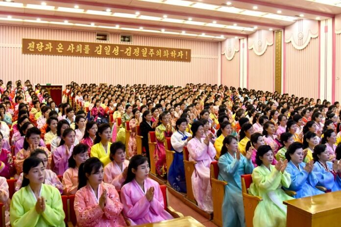 A meeting of women's union members was held in April 2024, as reported by state-run media.