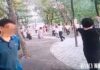 As summer heat fades, North Korean people flock to parks in evenings