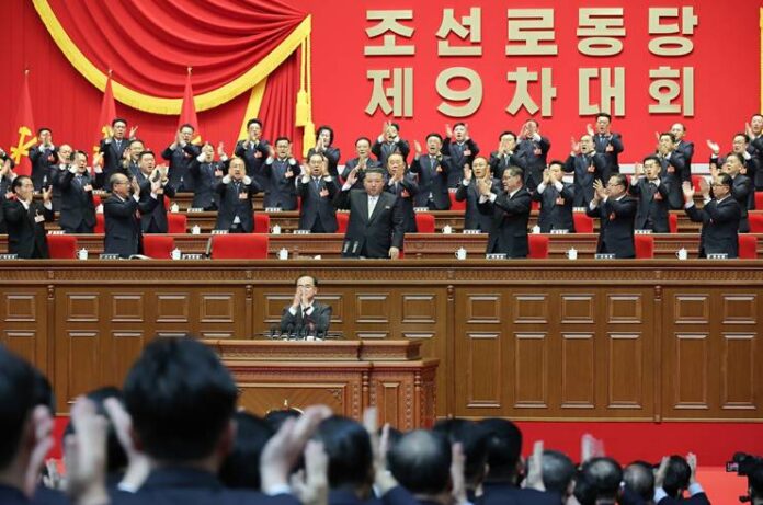 Kim Jong Un is re-elected as general secretary at the Ninth Congress of the Workers' Party of Korea in Pyongyang, Feb. 22, 2026