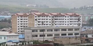North Korea cracks down on moonshine as grain prices spike Apartment buildings in Hyesan, the capital of Ryanggang province, North Korea, photographed in August 2018.