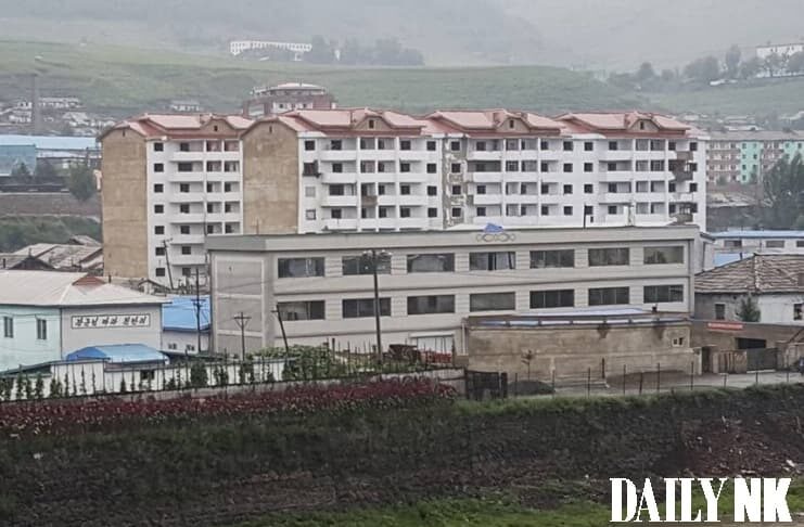 Smugglers in Hyesan take up Chinese lessons Apartment buildings in Hyesan, the capital of Ryanggang province, North Korea, photographed in August 2018.