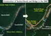 North Korea tactical road and bridge construction in DMZ Kangwon province