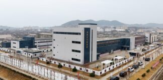 North Korea’s new factories struggle as workers sent to mines Aerial view of a newly built local industrial factory complex in Jaeryong county, South Hwanghae province, North Korea