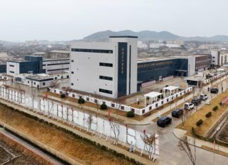 North Korea’s new factories struggle as workers sent to mines Aerial view of a newly built local industrial factory complex in Jaeryong county, South Hwanghae province, North Korea