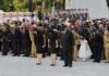 Kim Jong Un, daughter Kim Ju Ae and wife Ri Sol Ju visit war martyrs' tomb in Pyongyang