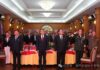 Chinese and North Korean officials at military anniversary banquet in Pyongyang