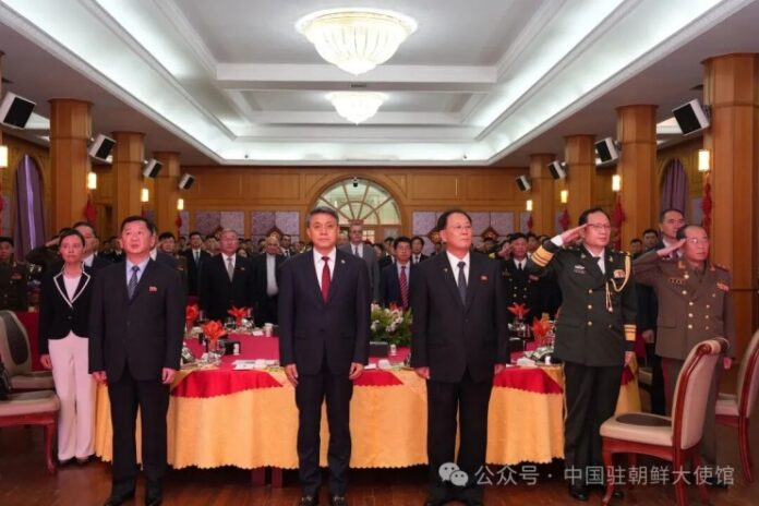 north-korea-china-military-anniversary-banquet Chinese and North Korean officials at military anniversary banquet in Pyongyang