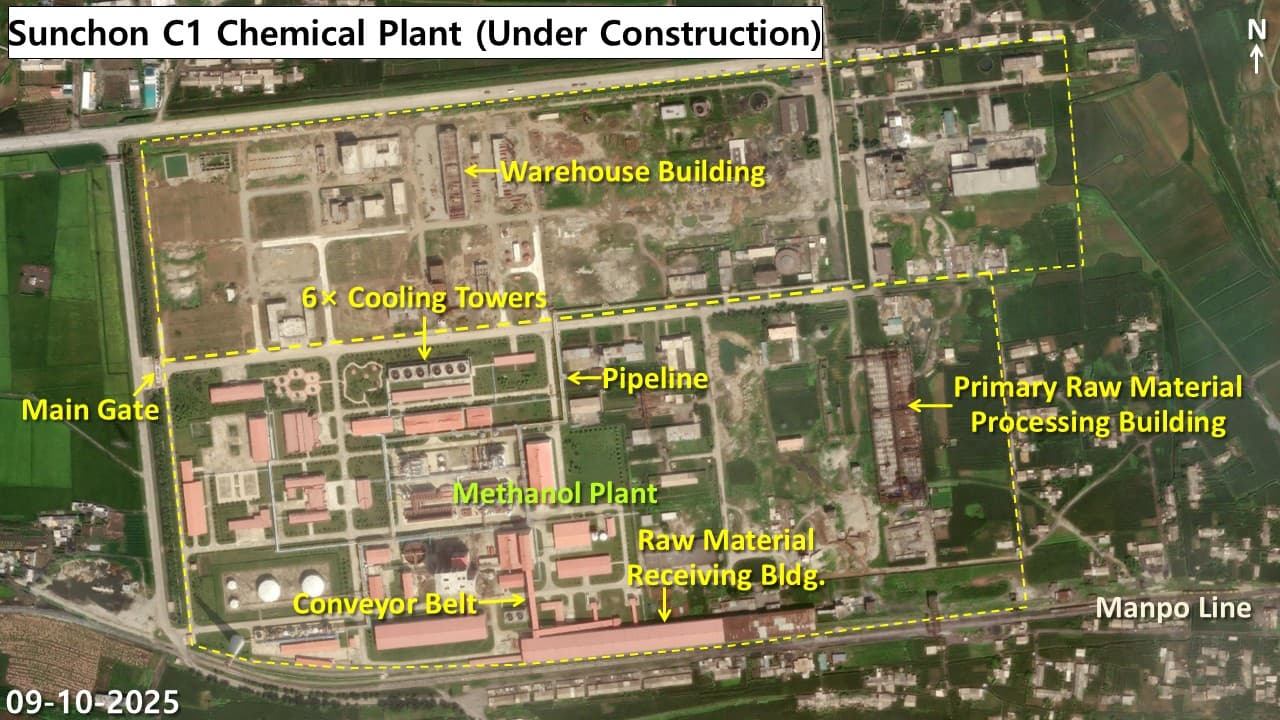 Satellite image of Sunchon C1 Chemical Plant