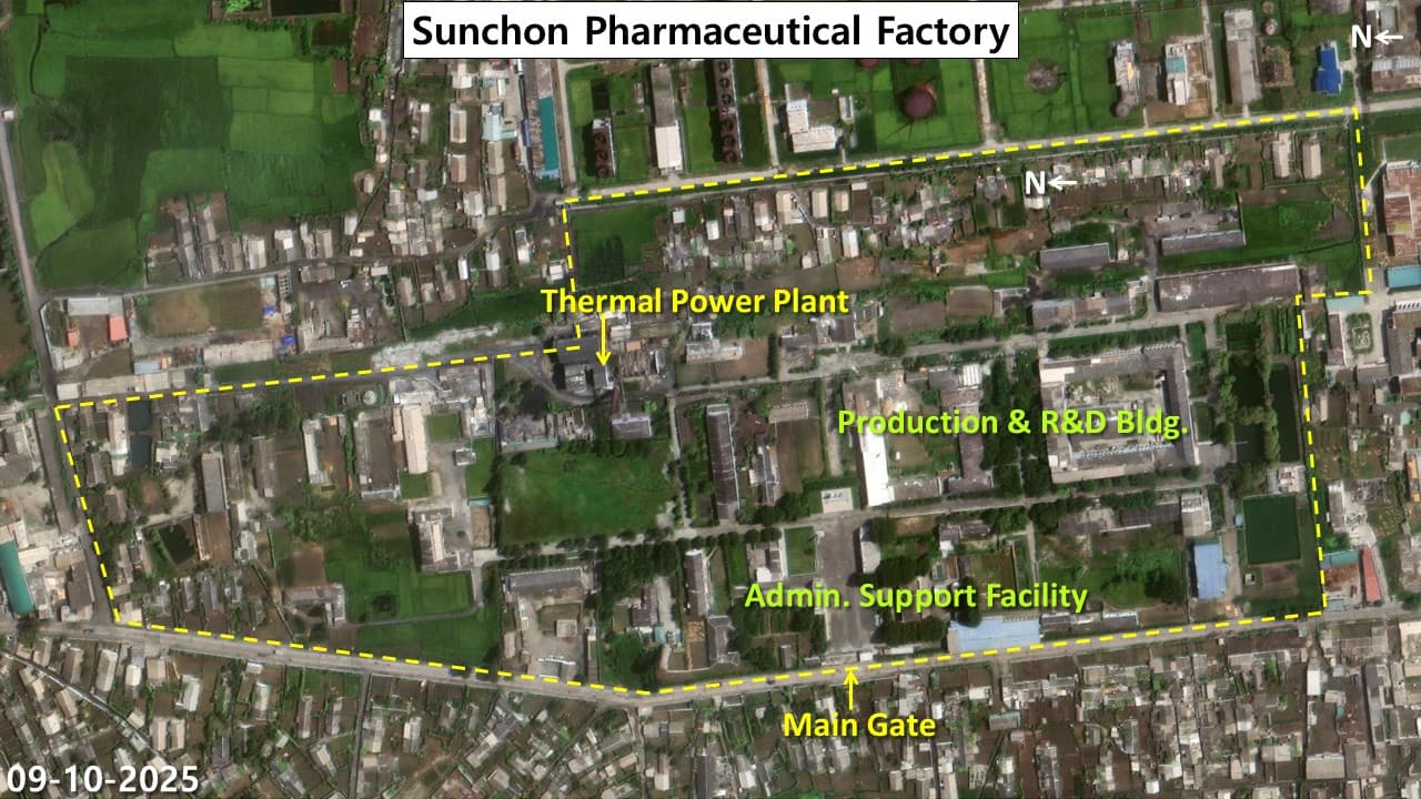 Satellite image of Sunchon Pharmaceutical Factory