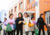 North Korea turns to China for printing and packaging technology Women carrying shopping bags leave a local industrial factory store in Songchon county, North Korea