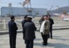 남포조선소에 해군력 강화 위한 당면 과업 제시…현장선 한숨 나와